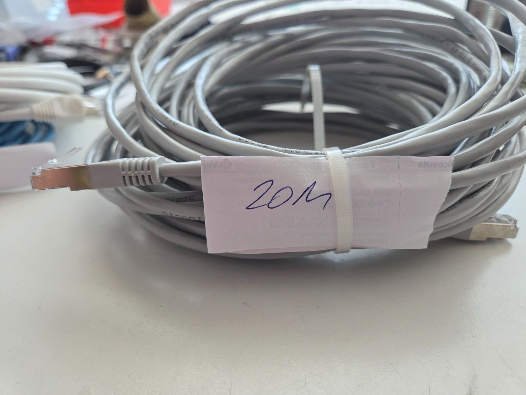 Cavi: Patchkabel RJ45 UKV 20m Ethernetkabel Internetkabel – Usato da Zürich venduto da Alibaba1234 1