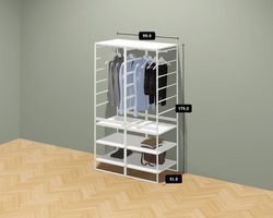 Metallregal «Jonaxel» zum halben IKEA-Preis