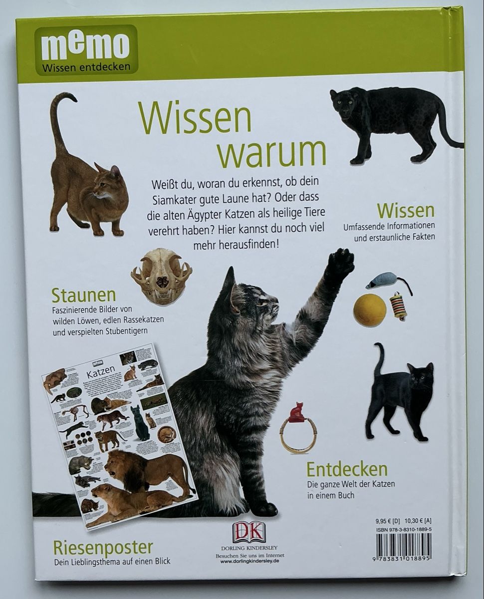 Libri: Memo Wissen entdecken Katzen – Usato da Beinwil am See venduto da Tobi-Wied 1