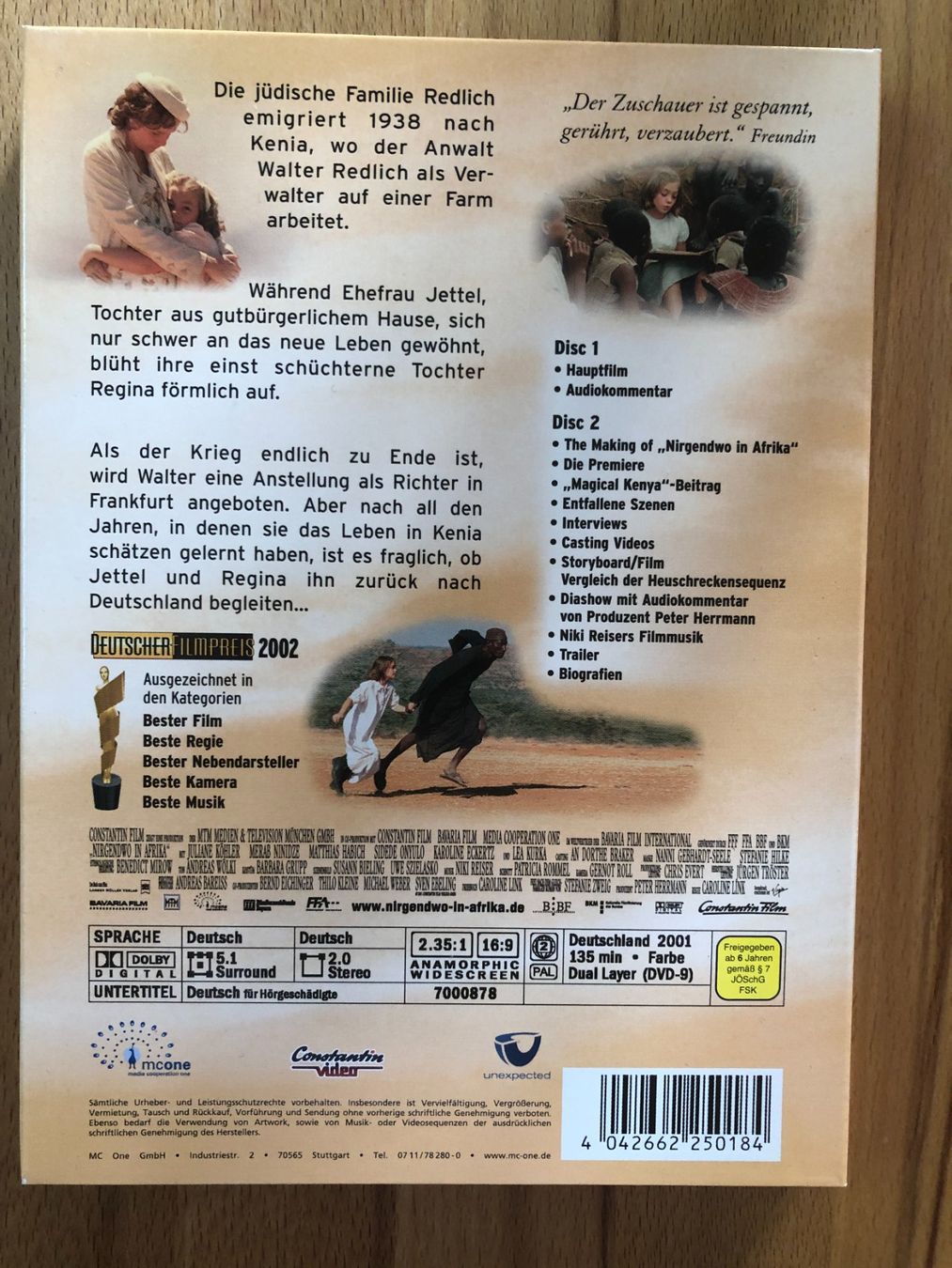 Tutti i DVDs: DVD Nirgendwo in Afrika - 2 DVD Special Edition Widescreen – Usato da Basel venduto da Dasbrauchstdu 3