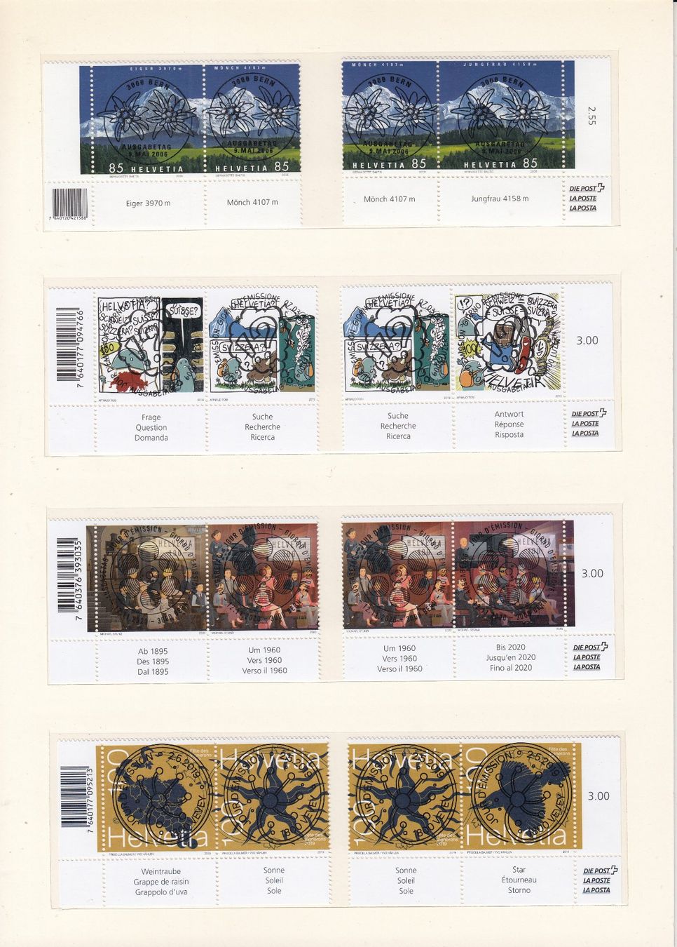 Tutti i francobolli: 16 Serien mit FD-Vollstempel, 2 weitere Serien mit FDC – Usato da Spreitenbach venduto da Lienbi01 1