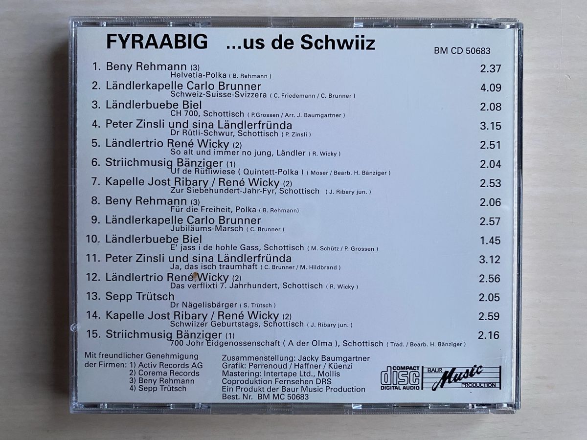 CD: FYRAABIG ...us de Schwiiz - CD – Usato da Oberried Brienz venduto da Chyara 1