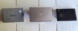 3 Notebooks Vaio HP gebraucht