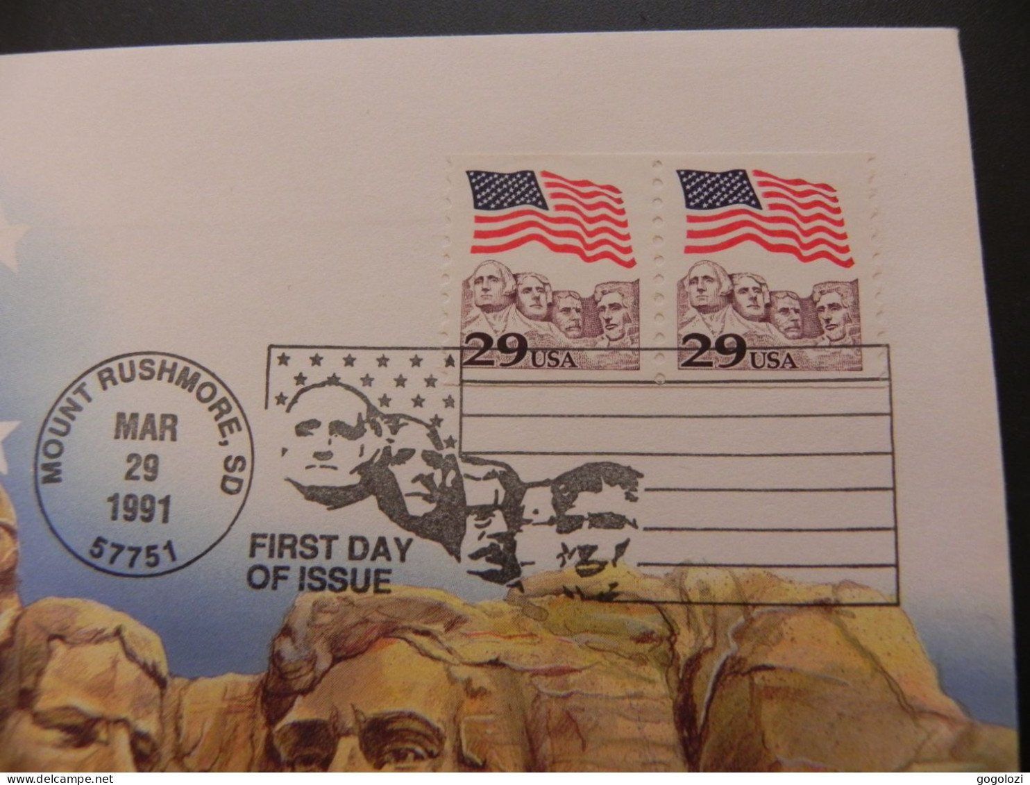 Tutti le monete: Münzbrief USA 1/2 Dollar 1981 - Mount Rushmore – Usato da Biel/Bienne venduto da Gogolozi 2