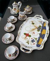 Vintage Service Set, Keramik handbemalt, Griechenland