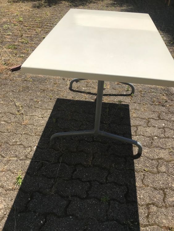 Gartentisch weiss, klappbar Kaufen auf Ricardo
