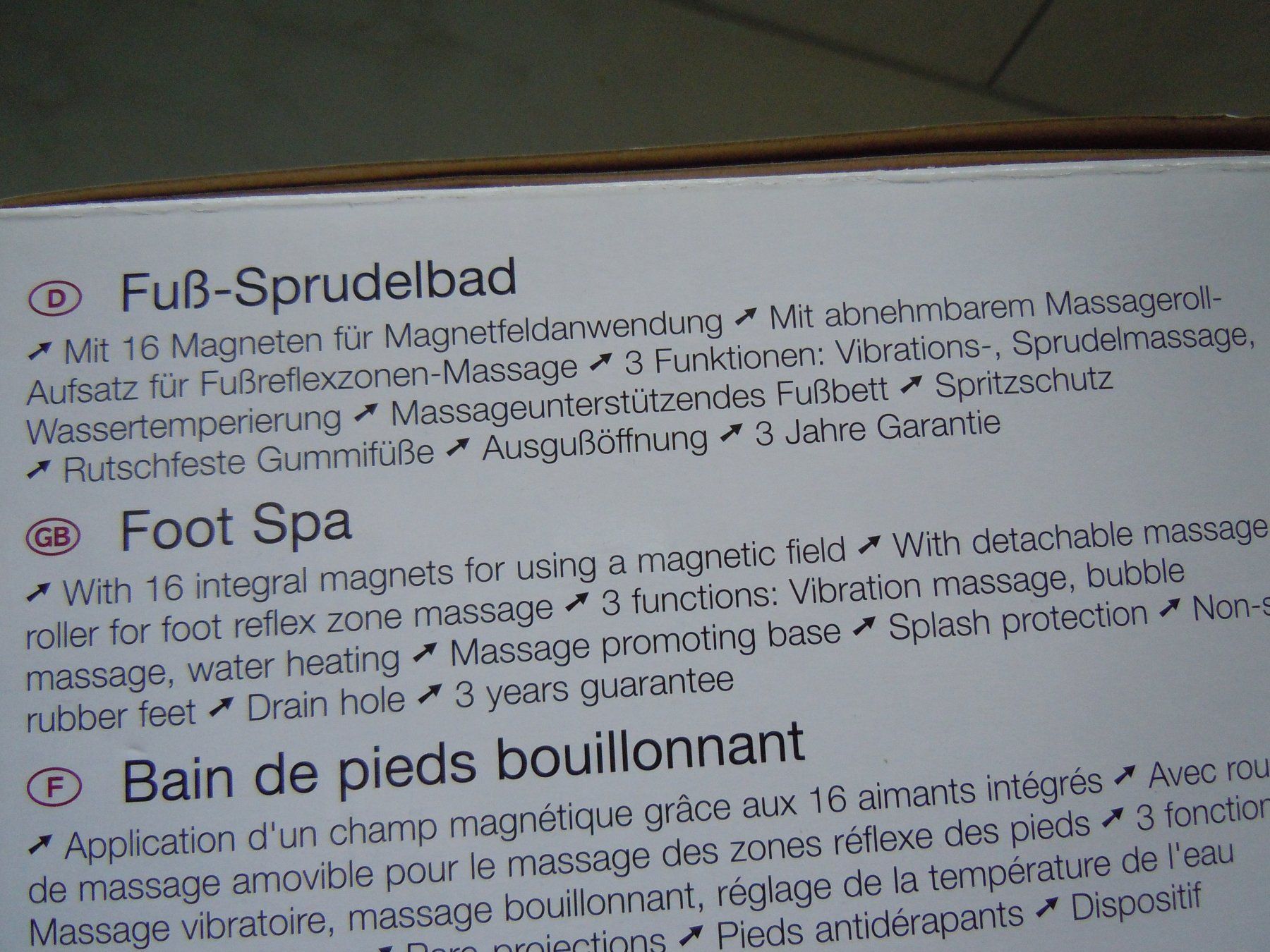 Beurer Dispositivi per massaggi: Fusssprudelbad Beurer FB25     Neu – Nuovo e nell'imballaggio originale da Luzern venduto da Baumli1 2