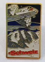 AA786 - Pin Schweiz Alpen Berge Flugzeug Swissair Swiss