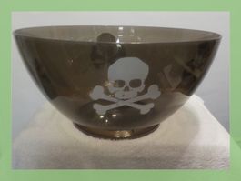Halloween Deko: Schüssel, Totenkopf, Top Zustand