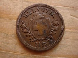 (K1) 1 Rappen 1853 br SS-VZ