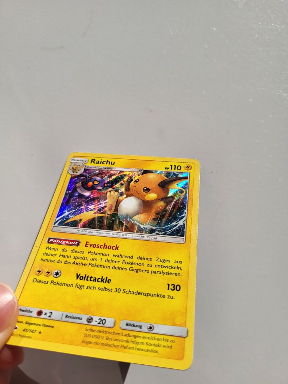 Pokémon Cartes à collectionner: Raichu (Burning Shadows 41/147) – D'occasion à Erlenbach ZH par ram_mjn5
