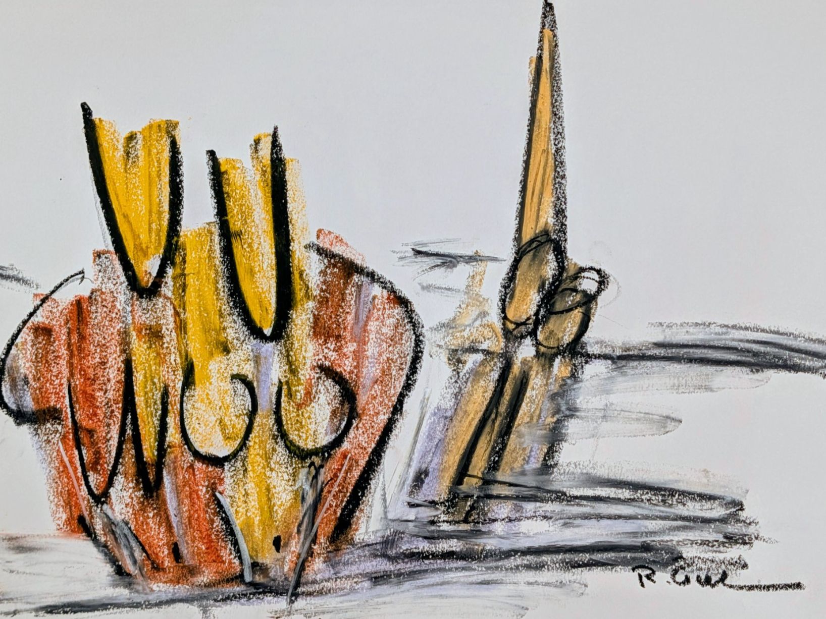 Posters & Illustrations: 29 Ölkreide Bilder Handsigniert A3 180gr/m2 – D'occasion à Herisau par apo_bxx7 5