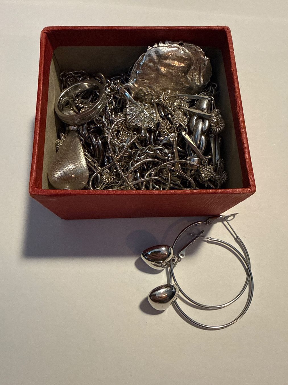 Sonstiger Schmuck: Modeschmuck-Konvolut, silber (5) – Gebraucht aus Dachsen von Lor_sch
