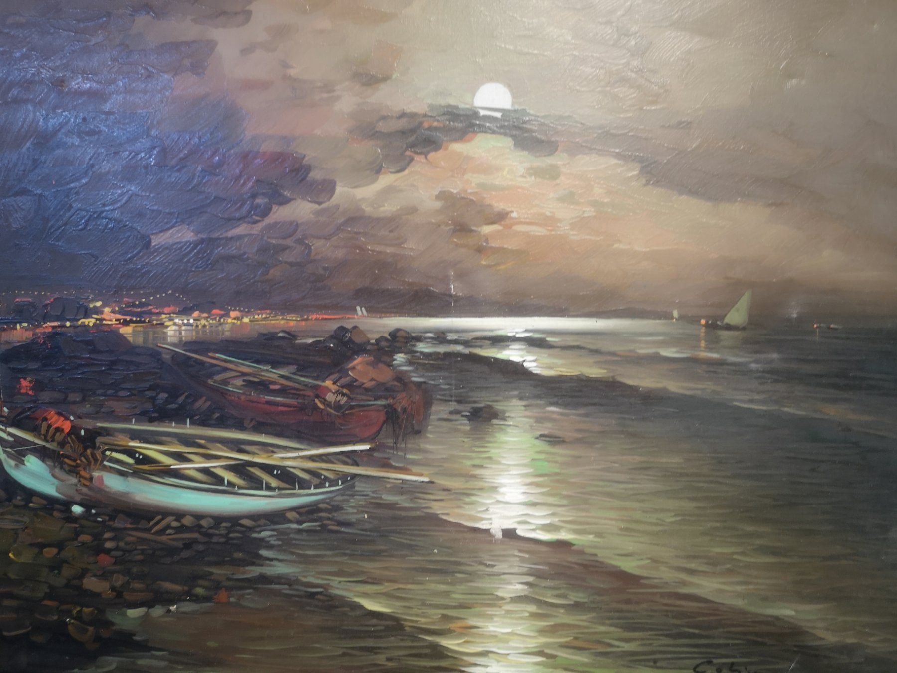 Dipinti: HUILE SUR TOILE SIGNÉE COLIN – Usato da Genève venduto da Qanil77 1