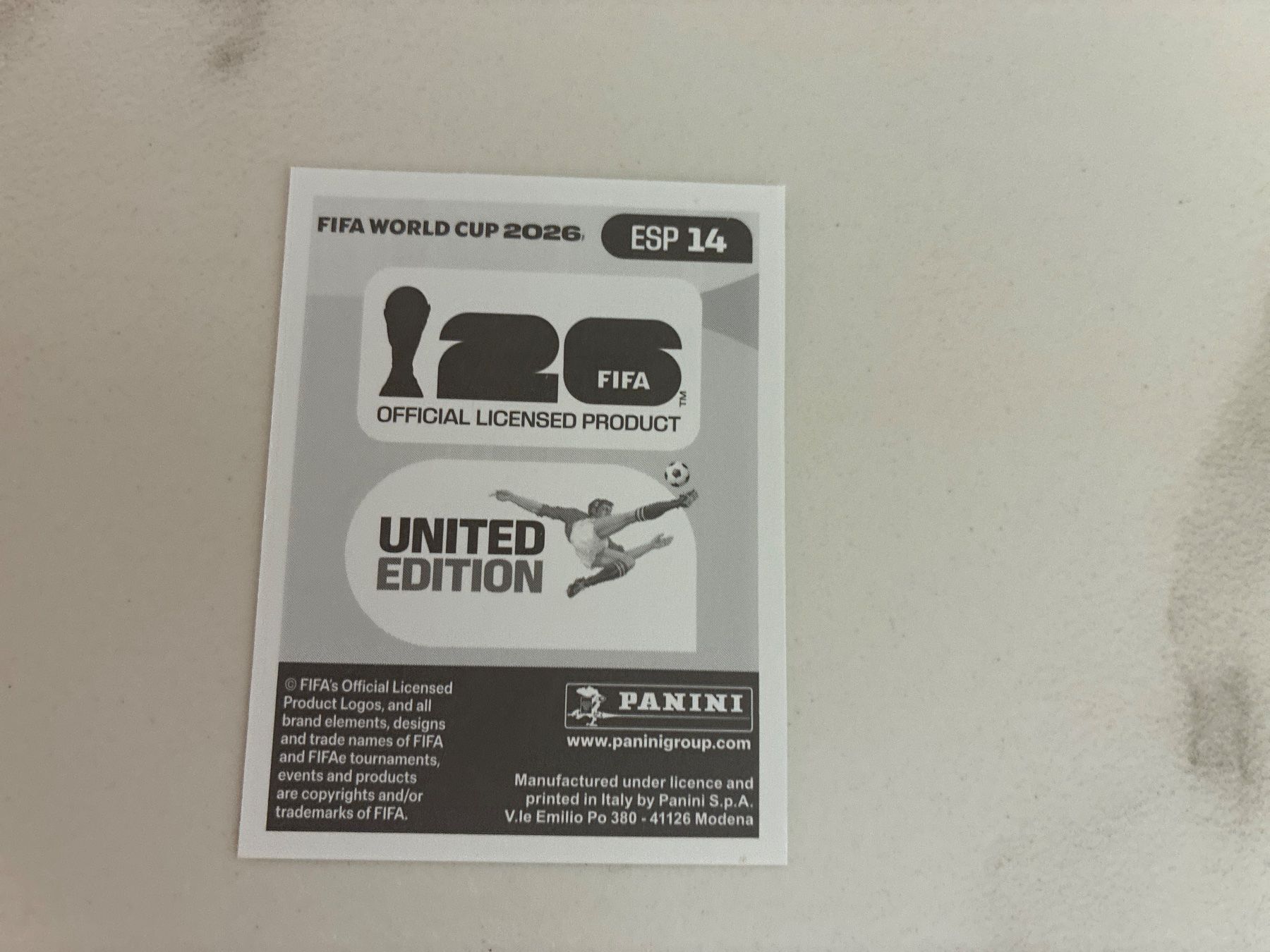 Panini Carte collezionabili: Panini WM 2026 Mexiko Sticker - ESP14 – Nuovo (secondo la descrizione) da Basel venduto da yac_h5js 1