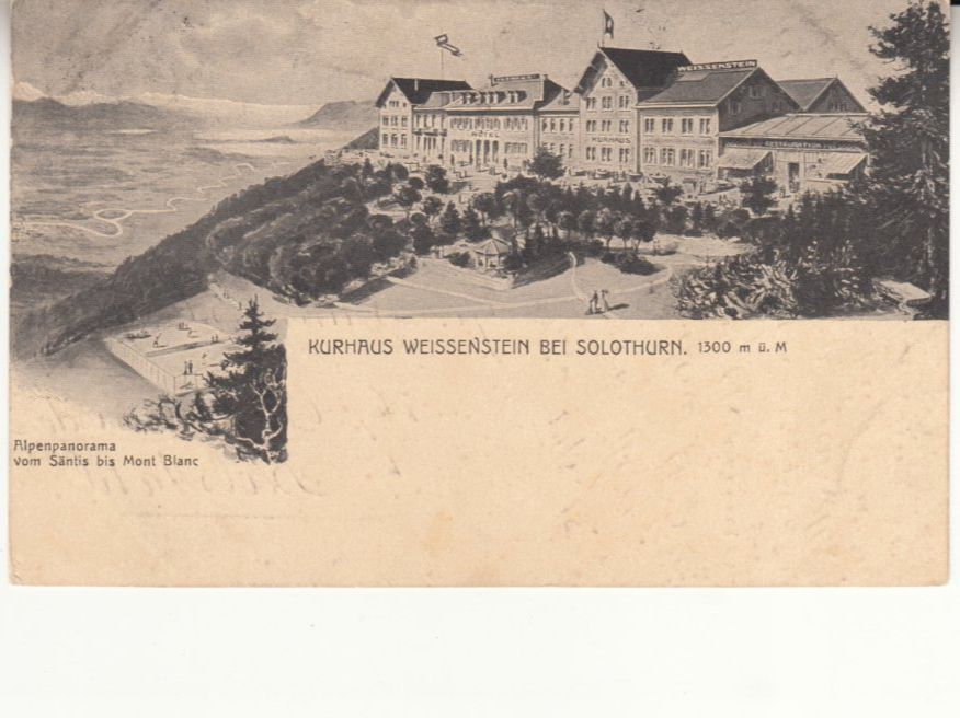 Ansichtskarten: Weissenstein 1915 mit Stabstempel Weissenstein – Gebraucht aus Bürglen TG von StampGraf