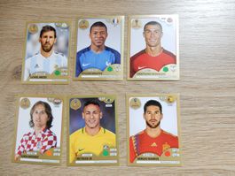 Panini Messi, Ronaldo, Neymar, Modric, Mbappe, Ramos