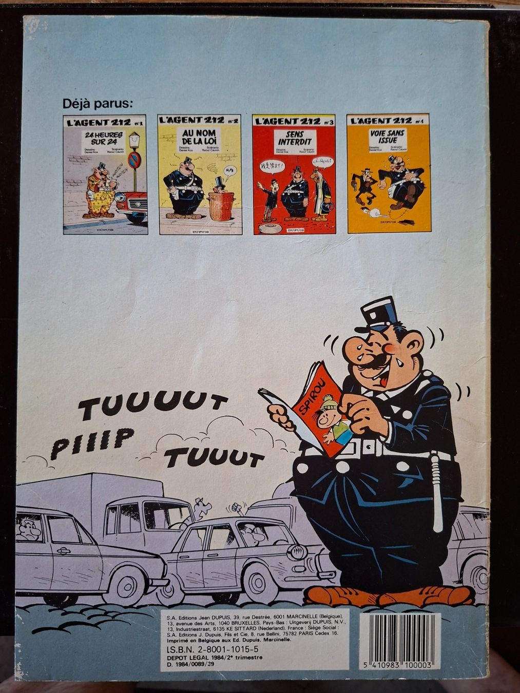 Fumetti: L' AGENT 212 N°4 EO  voie sans issue – Usato da Neuchâtel venduto da skajams 1