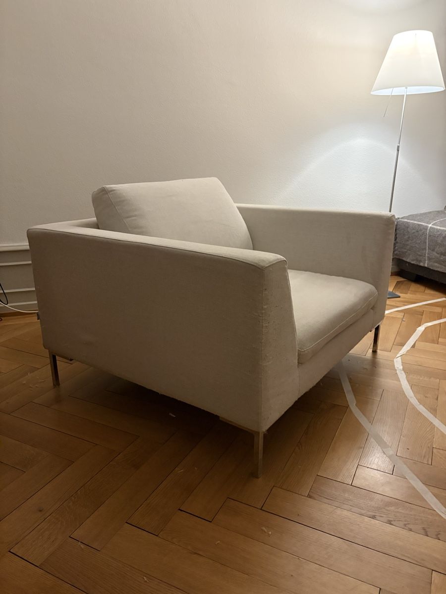 Interio Fauteuils: Sessel Weiss/Hellgrau – D'occasion à Basel par duri51