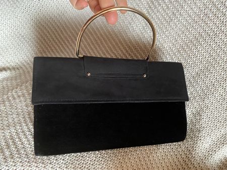 Sac de soirée en velours noir