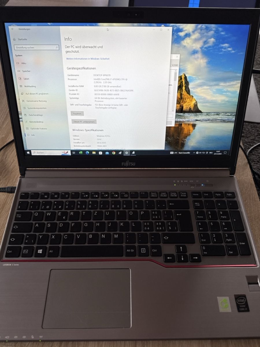 Fujitsu Notebook: Fujitsu Lifebook E754, i7, 8GB RAM – Usato da Rüschegg heubach venduto da Wahlen__99 1