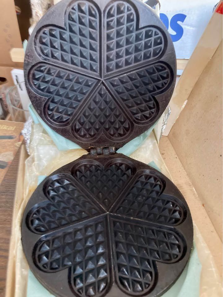 Küchengeräte: Gusseisen Waffeleisen antik – Gebraucht aus Rudolfstetten von Stellina1975 5