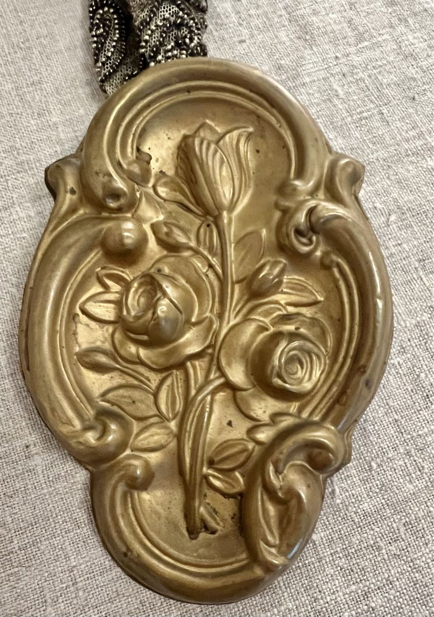 Ketten: Collier ANEHO Création, bronze et broderies, pièce unique – Neu (gemäss Beschreibung) aus Genève von DELIRBEADS 2