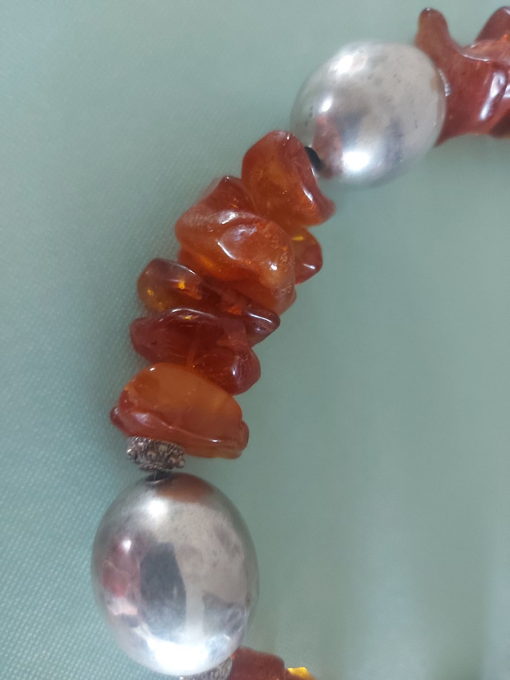 Catenine: Echte Bernsteinkette mit Silber – Usato da Ostermundigen venduto da son_vd9k 1