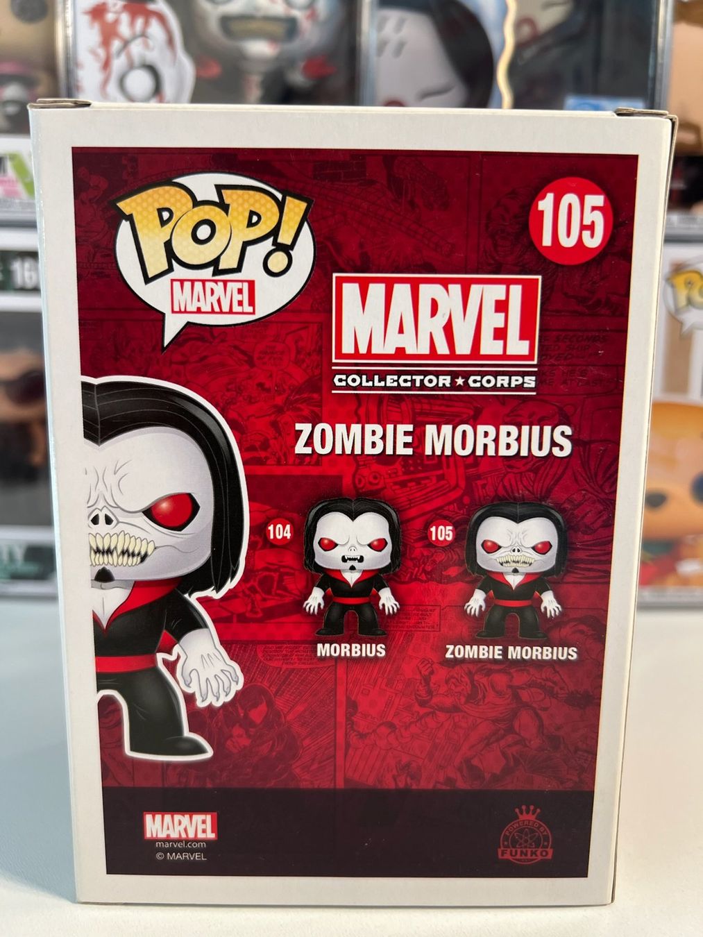 Funko Statuette: Funko POP Marvel Collector Corps Zombie Morbius Sortie 2015 – Usato da Le Mouret venduto da perfectbijou 2
