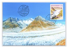 Sehenswürdigkeiten 2025 (Box2) Aletsch Gletscher glacier FDC