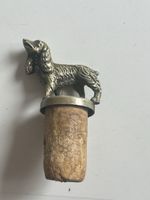 Flaschenverschluss Korken mit Hundefigur alt(S35)