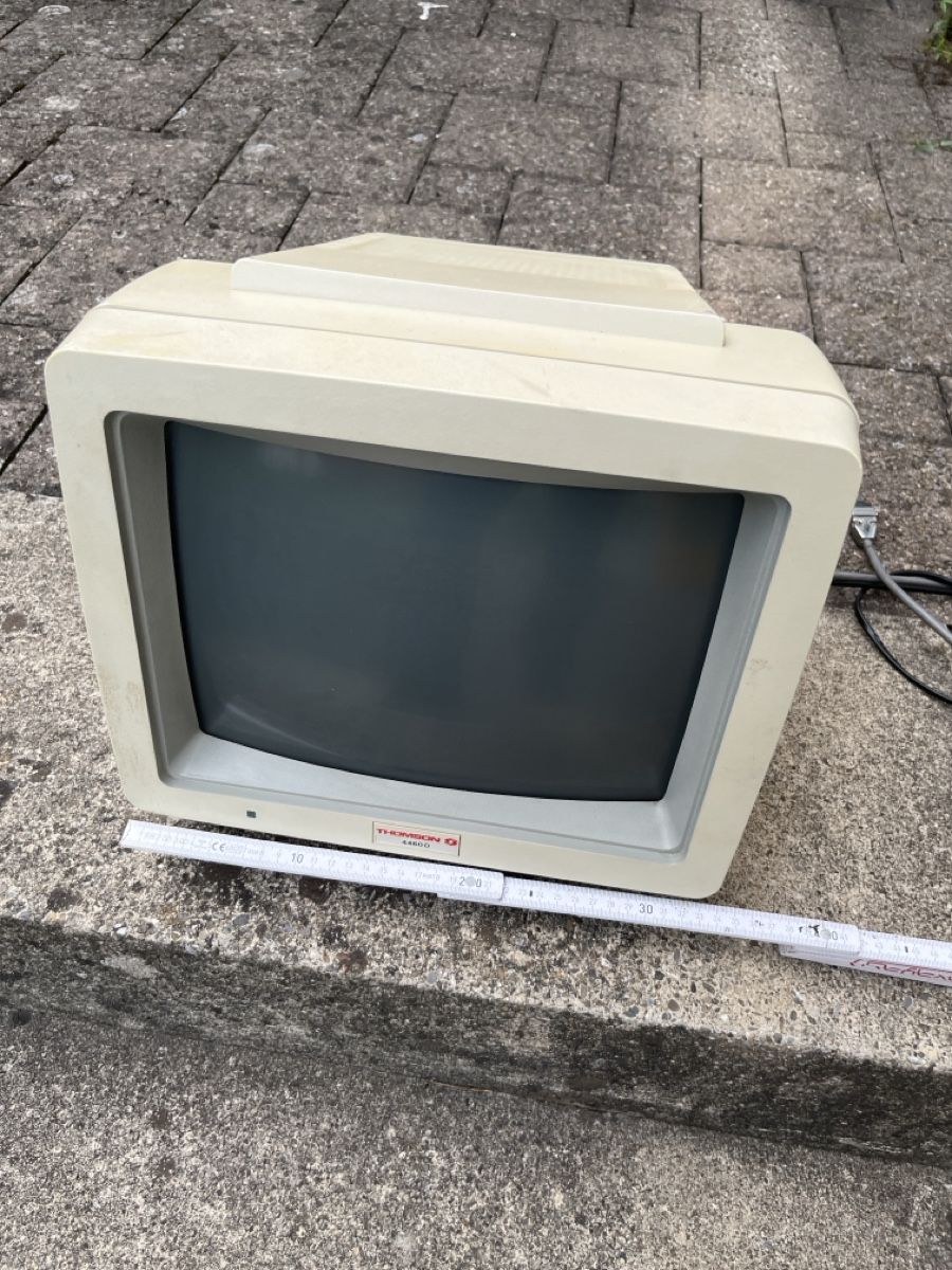 Monitore: Vintage Computer Bildschirm Thomson 4460 D Röhrenmonitor – Defekt aus Dettighofen von Moshop 7
