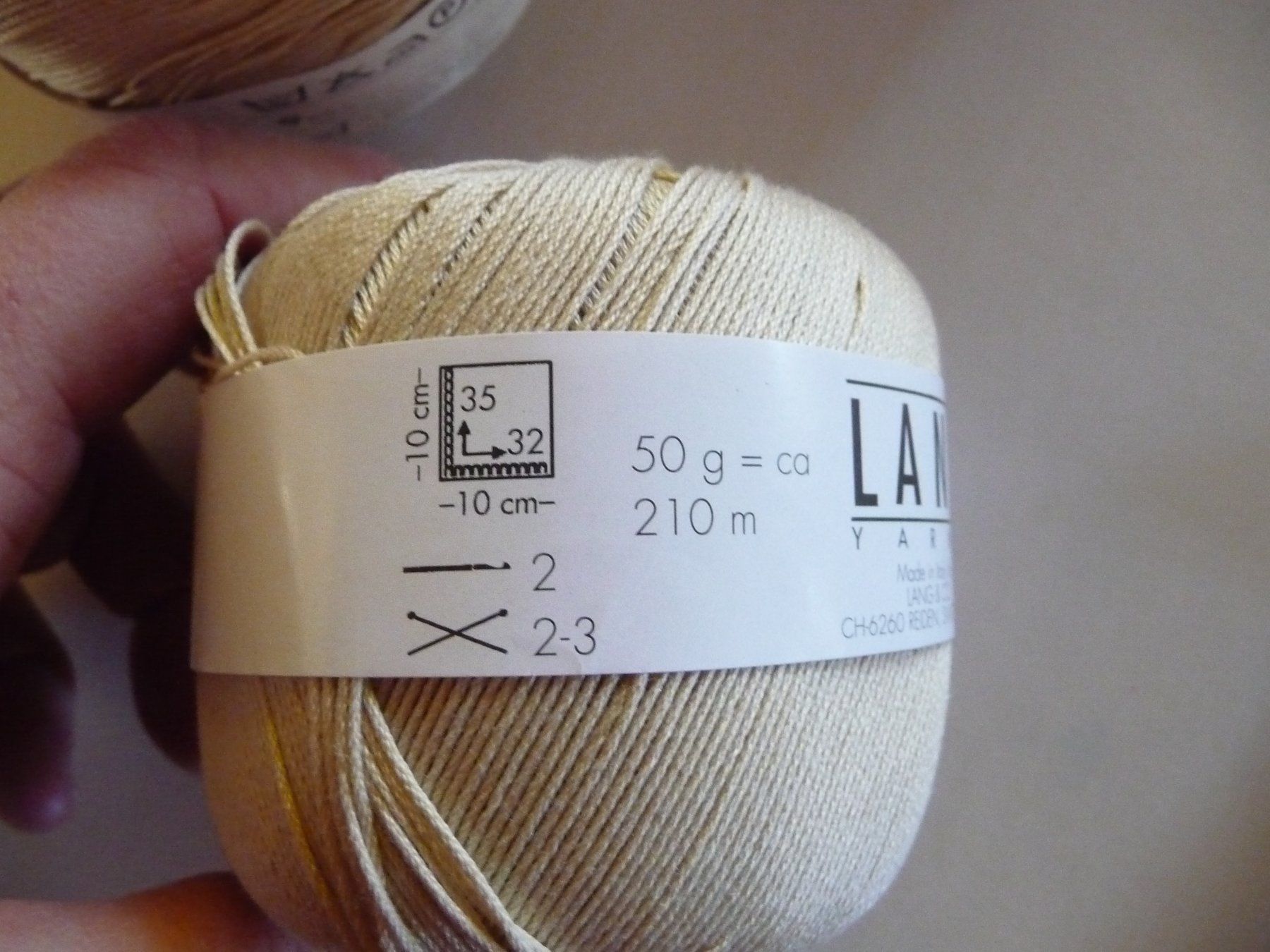 Lang Yarns Lana: 6 Knäuel Marisa Baumwolle – Nuovo (secondo la descrizione) da Kirchberg BE venduto da lavendel02 2