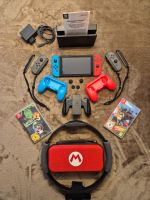 Nintendo Switch Set mit 2 Spielen und viel Zubehör