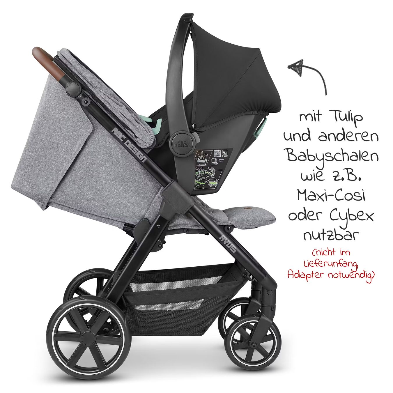 ABC Design Carrozzine: ABC Design Avus Kinderwagen grau Top Zustand – Usato da Rothrist venduto da mia_vl8k 3
