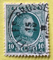 Briefmarken aus Belgien König Albert I. gestempelt 