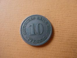 Dt. Reich 1875 A, 10 Pfennig