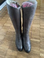 Donna Carolina leder lammfell stiefel
