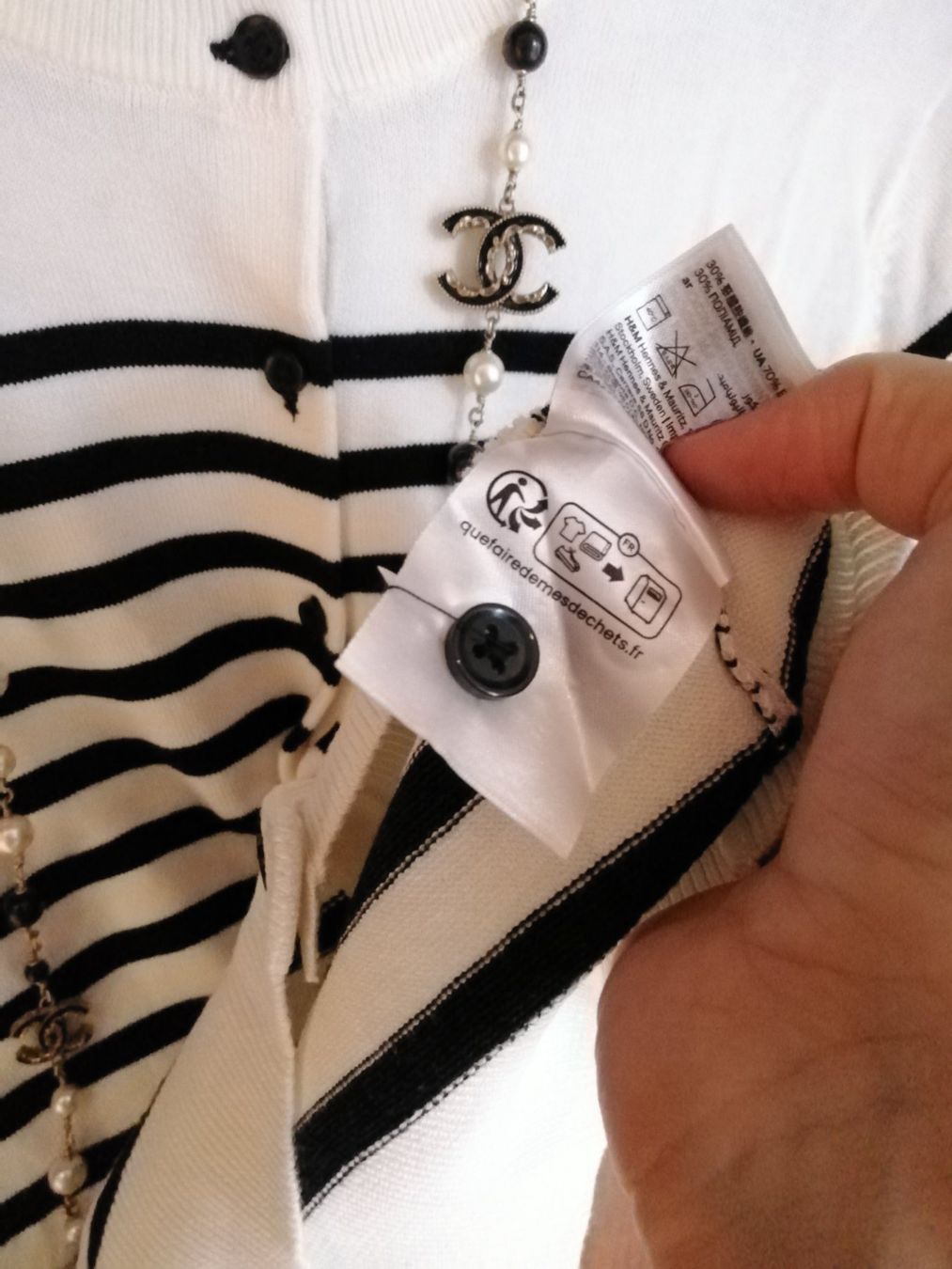 H&M Maglioni & Felpe: Strickjäckchen im maritimen Chanel-Look – Nuovo (secondo la descrizione) da Rheinfelden venduto da Illy84 2