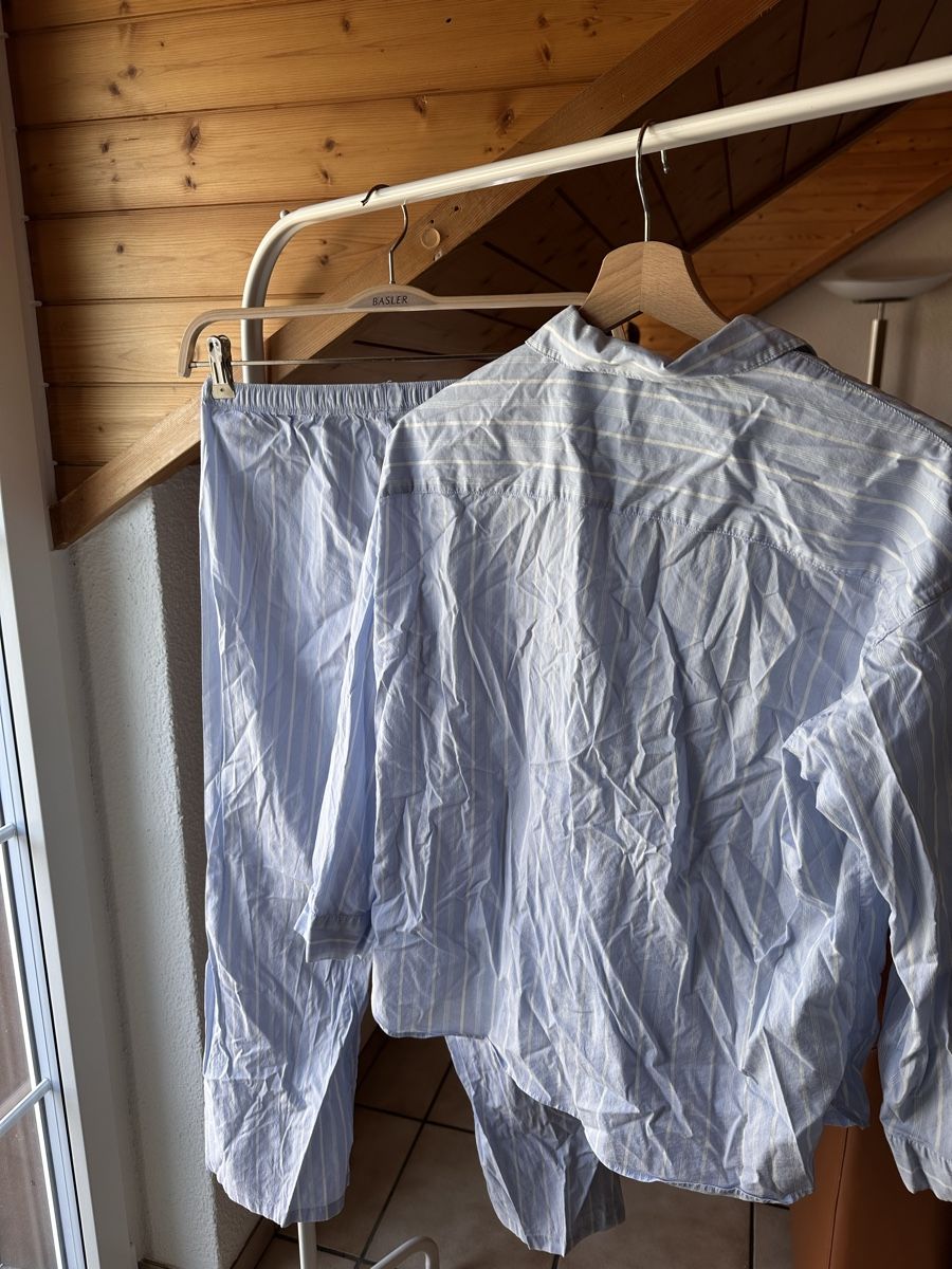 Negligees & Pigiami: 50% Rayon Bauwoll Pyjama blau Gr. M – Nuovo (secondo la descrizione) da Münsingen venduto da Secondhand89 1