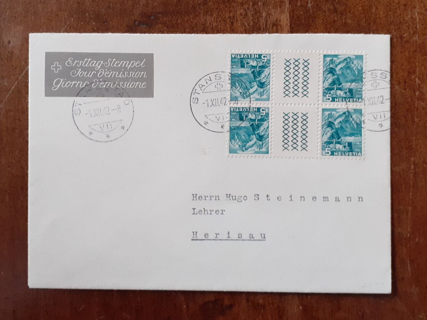 Alle Briefmarken: Zwischensteg – Gebraucht aus Echichens von Topfila
