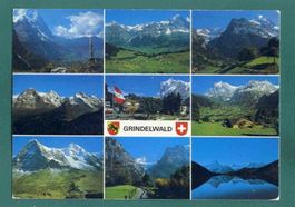 Grindelwald, 9 Ansichten, 1987, gelaufen, Grossformat