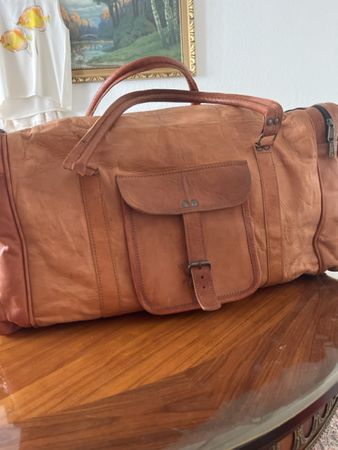 Komal’s Passion Leather, Reisetasche Leder braun Zustand gu