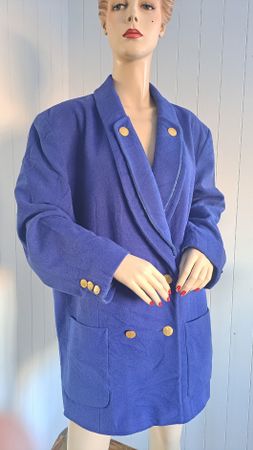 KLEIN PETIT PARIS 80s Vintage Blazer 46 XL Jacke Kashmir