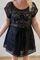 Kleid H & M schwarz Spitze Sommerkleid durchsichtig Gr. L