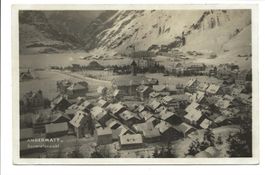 Andermatt im Winter (UR) Dorfpartie mit Kirche - 1927