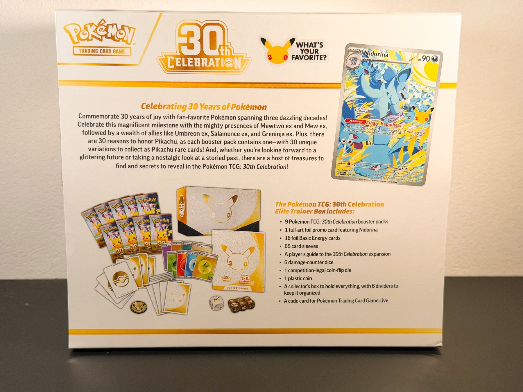 Pokémon 30th Celebration Elite Trainer Box (ETB) EN (Neu und ...