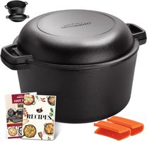 Dutch Oven Gusseisen 4.6L mit Deckel & Ständer ofenfest