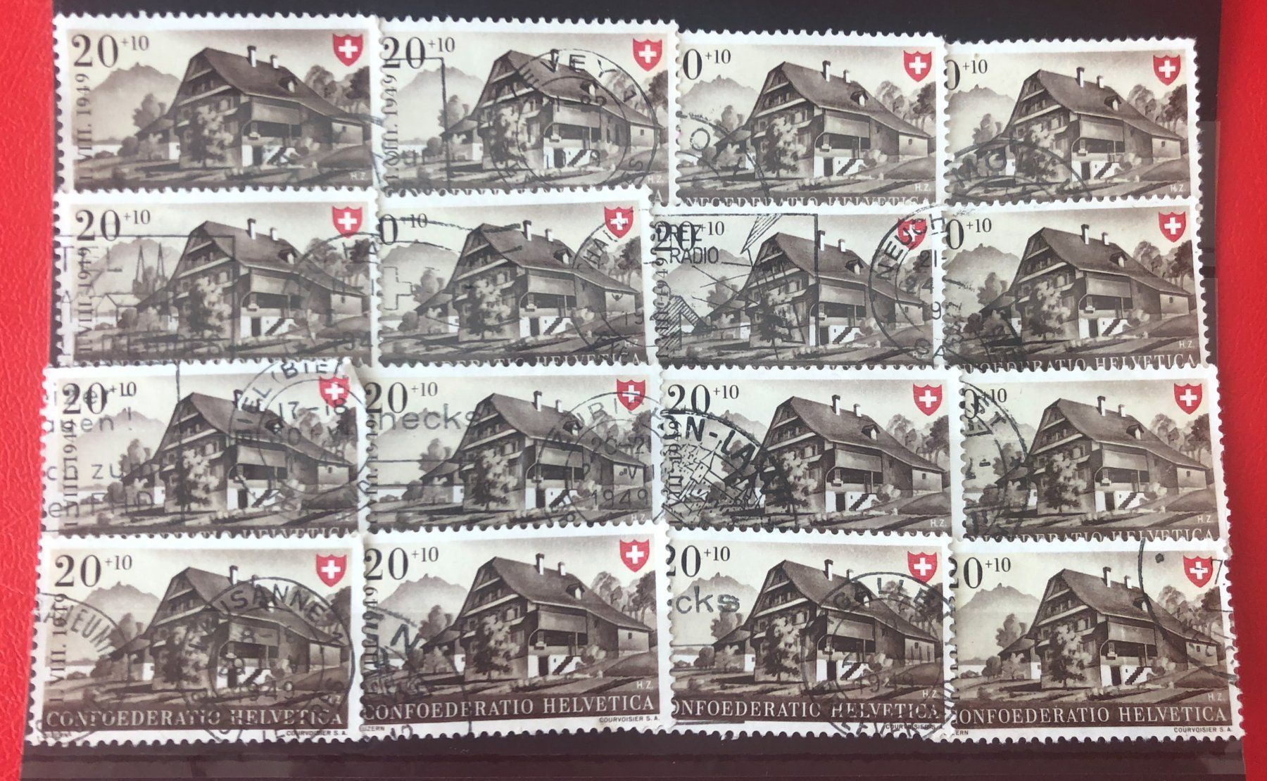 Tutti i francobolli: Nr.B 44 mit Stempel Einsteckkarte Voll – Usato da Aarau venduto da Billa007
