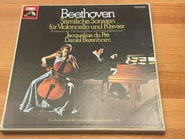 BEETHOVEN: ALLE CELLOSONATEN – DU PRE / BARENBOIM - EMI 3 LP